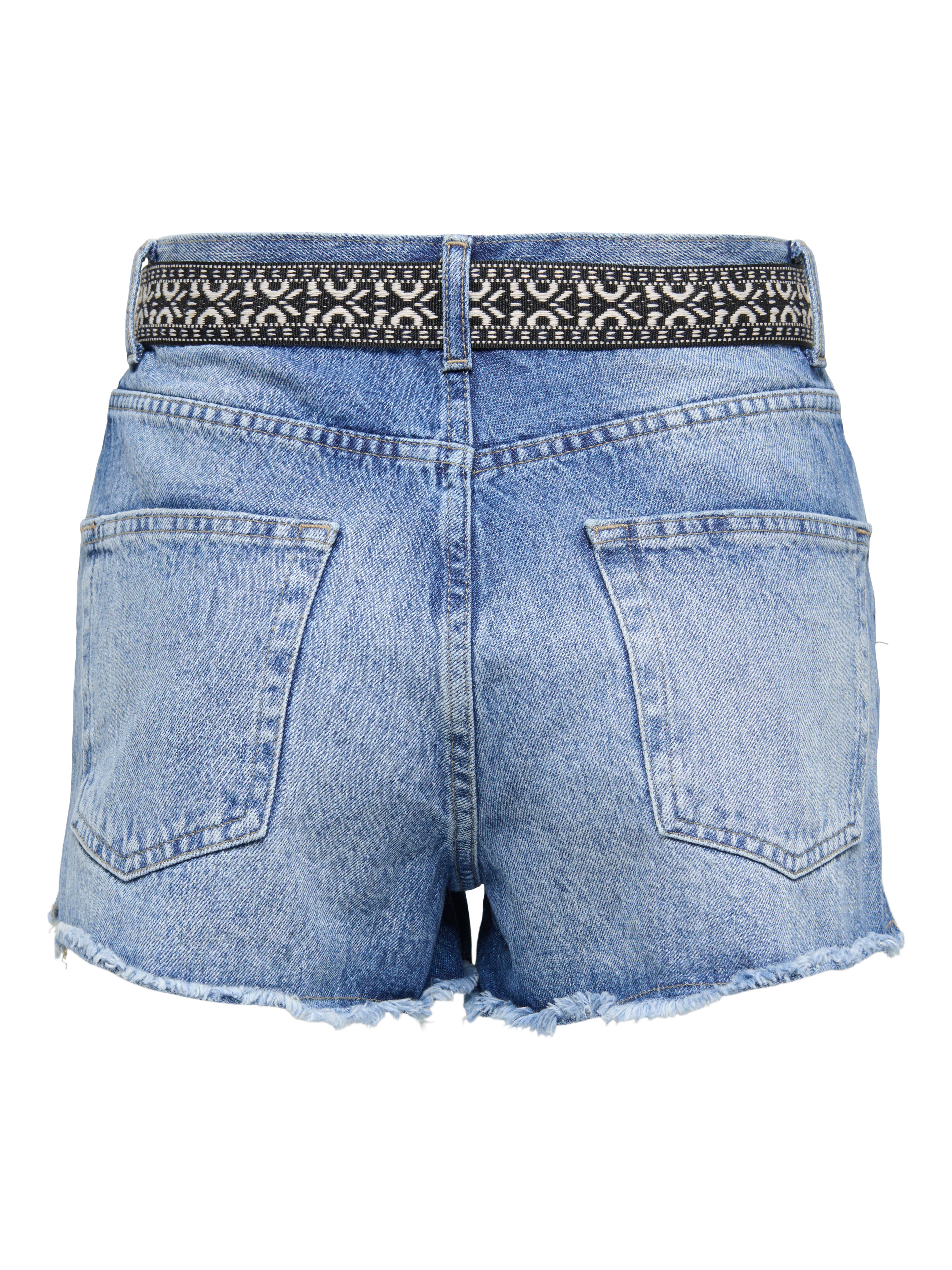 Thumbnail - Onlrobyn Sehr Hohe Taille Gerade Geschnitten Jeans-shorts