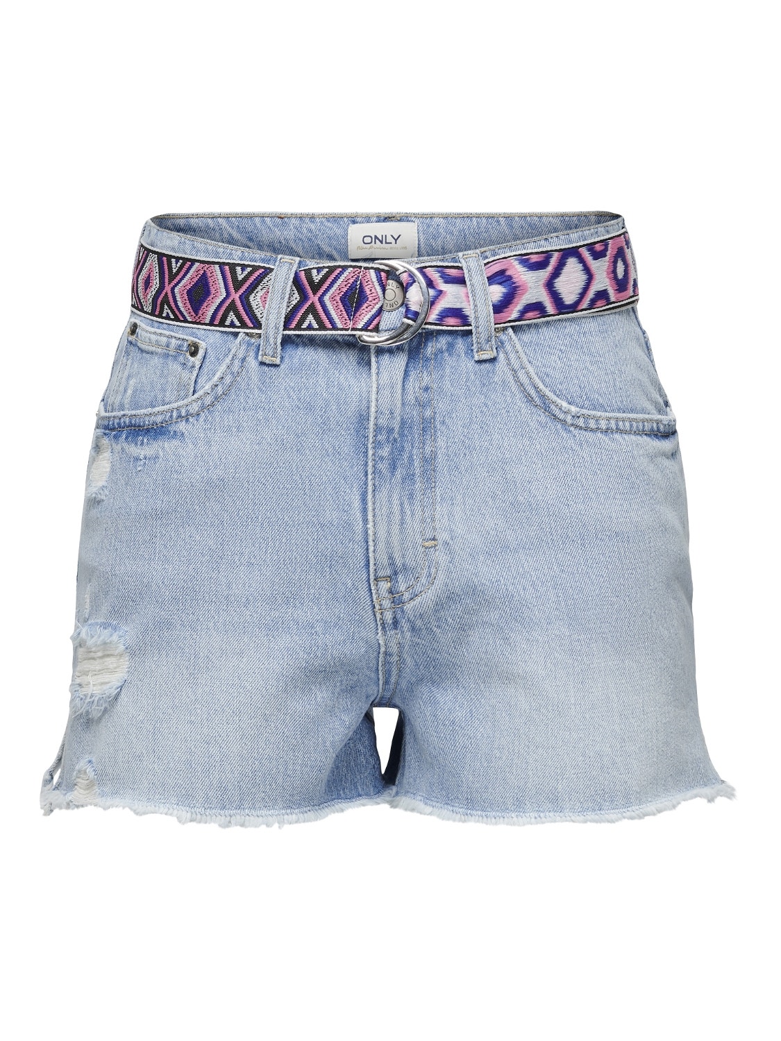 ONLY ONLRobyn cintura extra alta Pantalones cortos vaqueros -Light Blue Denim - 15255539
