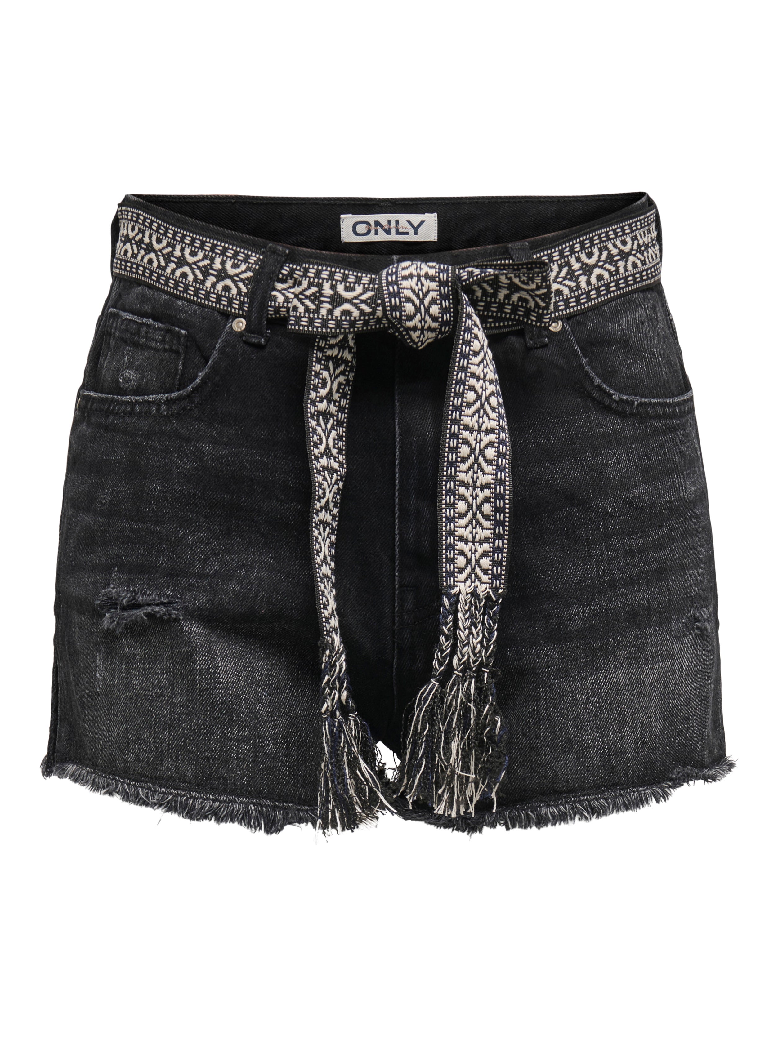 Thumbnail - Onlrobyn Sehr Hohe Taille Gerade Geschnitten Jeans-shorts