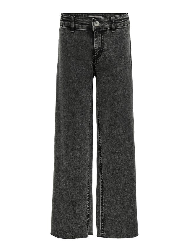 KOGSYLVIE CLEAN WIDE LEG Loose fit jeans | Black | ONLY®