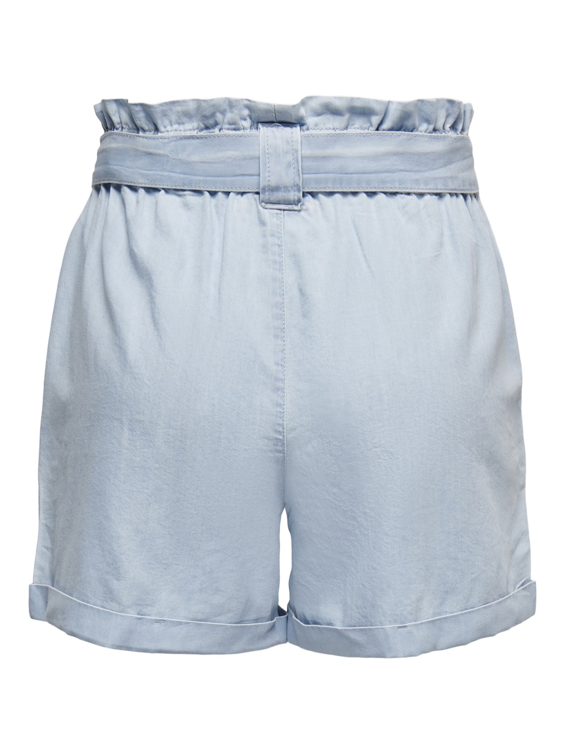 ONLY Regular fit High waist Omvouwbare zomen Shorts -Light Blue Denim - 15255715