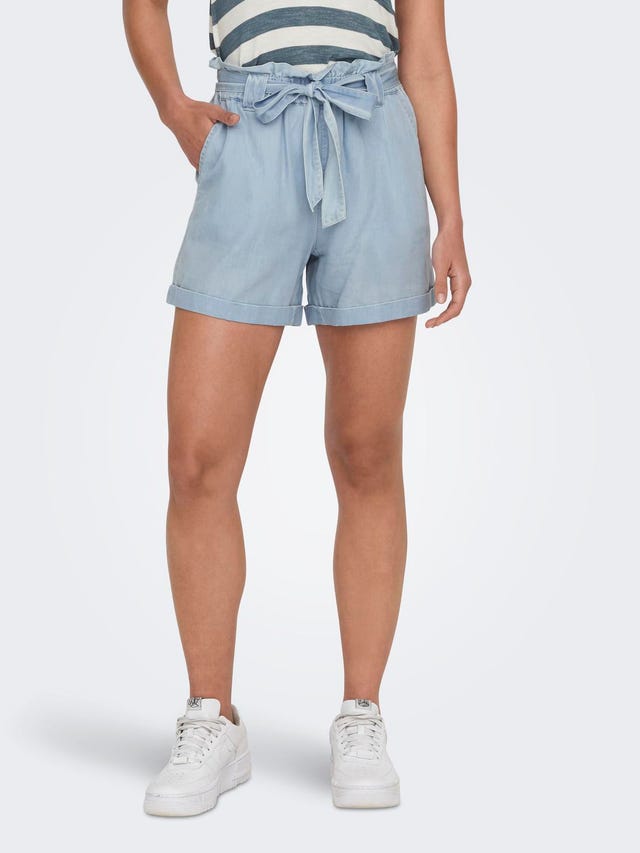 ONLY Regular fit High waist Omvouwbare zomen Shorts - 15255715