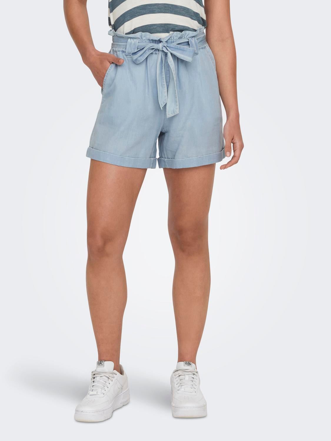 Thumbnail - Onlbea Hohe Taille Normal Geschnitten Jeans-shorts