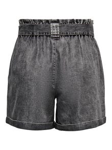 ONLY Regular Fit High waist Fold-up hems Shorts -Grey Denim - 15255715