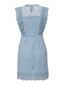 ONLY Regular Fit Round Neck Short dress -Cashmere Blue - 15255736