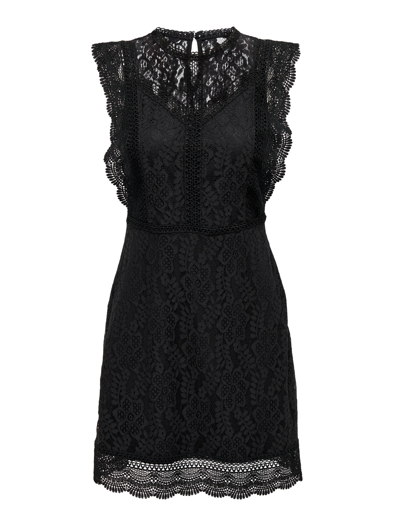 ONLY mini Lace Dress -Black - 15255736