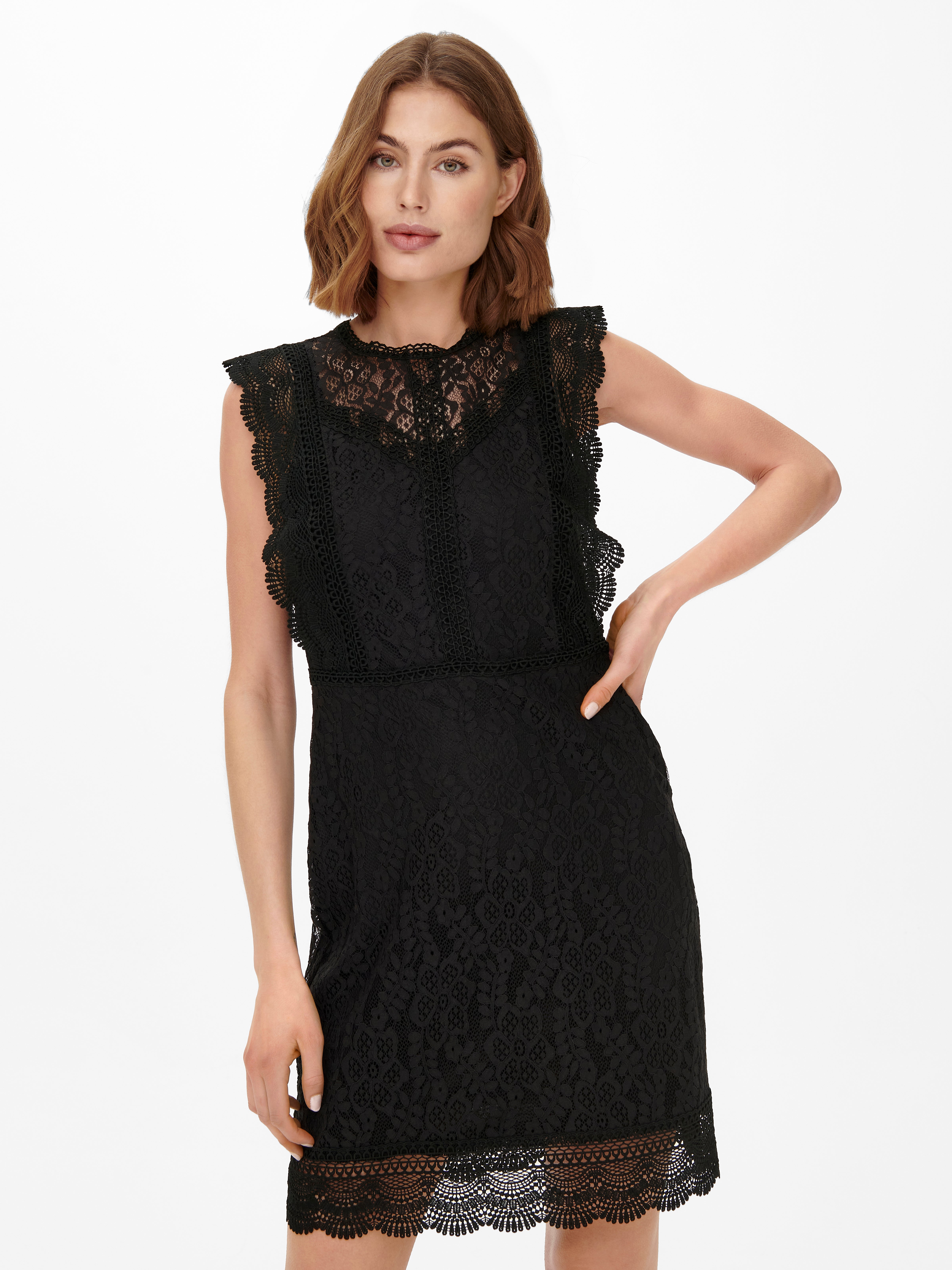 Dress | Black ONLY® | Lace mini