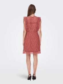 ONLY mini Lace Dress -Canyon Rose - 15255736
