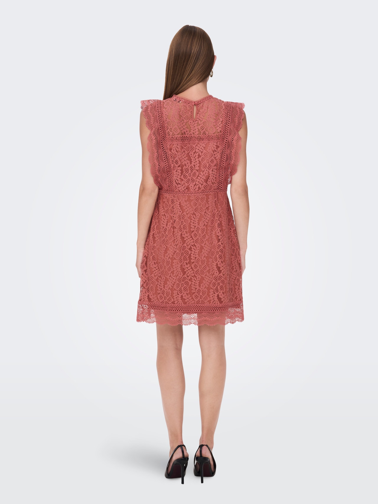 ONLY Regular fit O-hals Korte jurk -Canyon Rose - 15255736