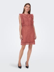 ONLY Regular fit O-hals Korte jurk -Canyon Rose - 15255736