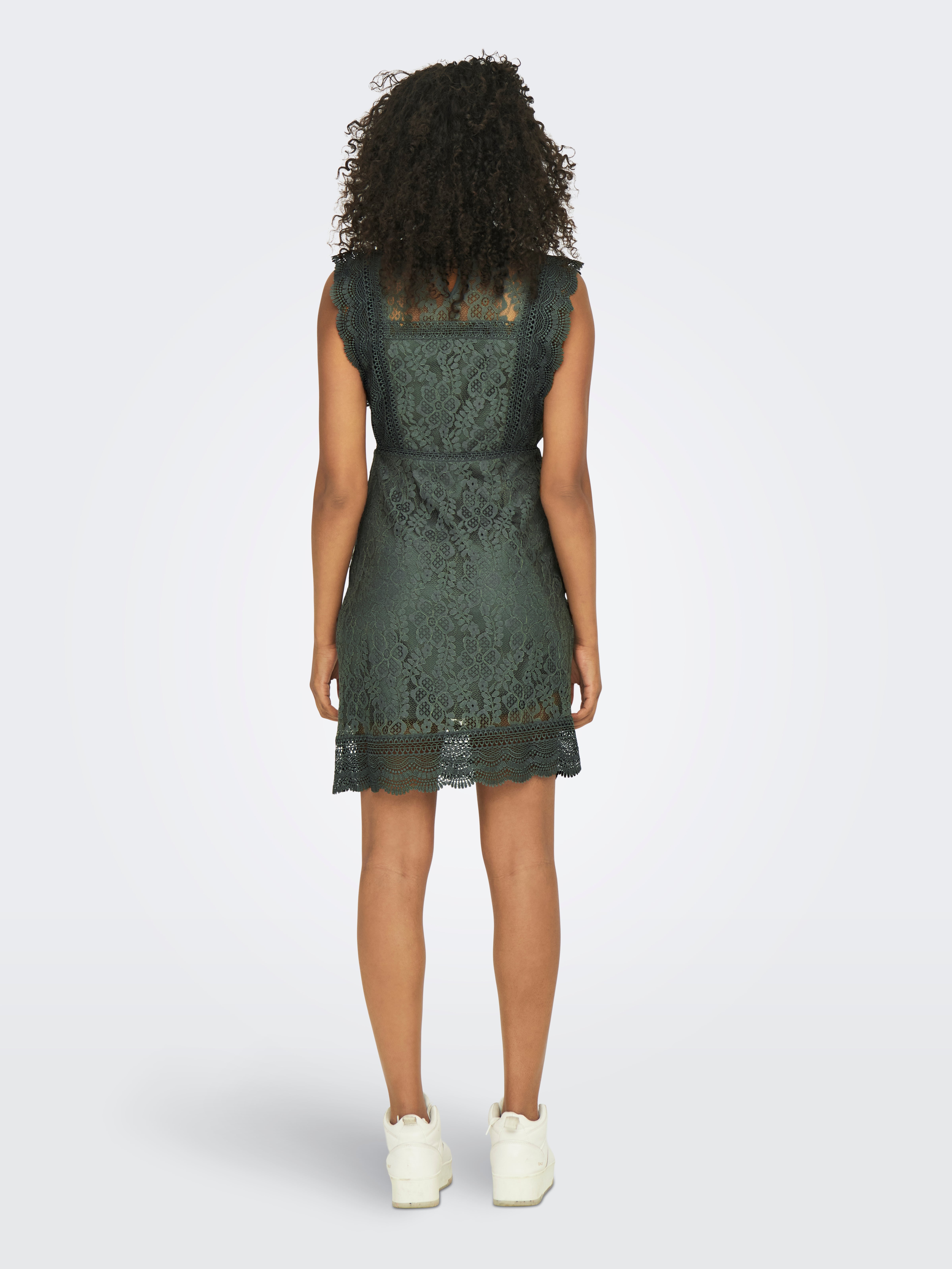 Topshop green best sale lace dress