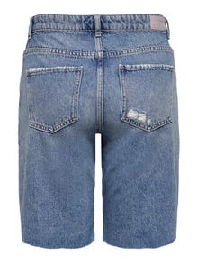 ONLY Wide Leg Fit Shorts -Light Blue Denim - 15255738