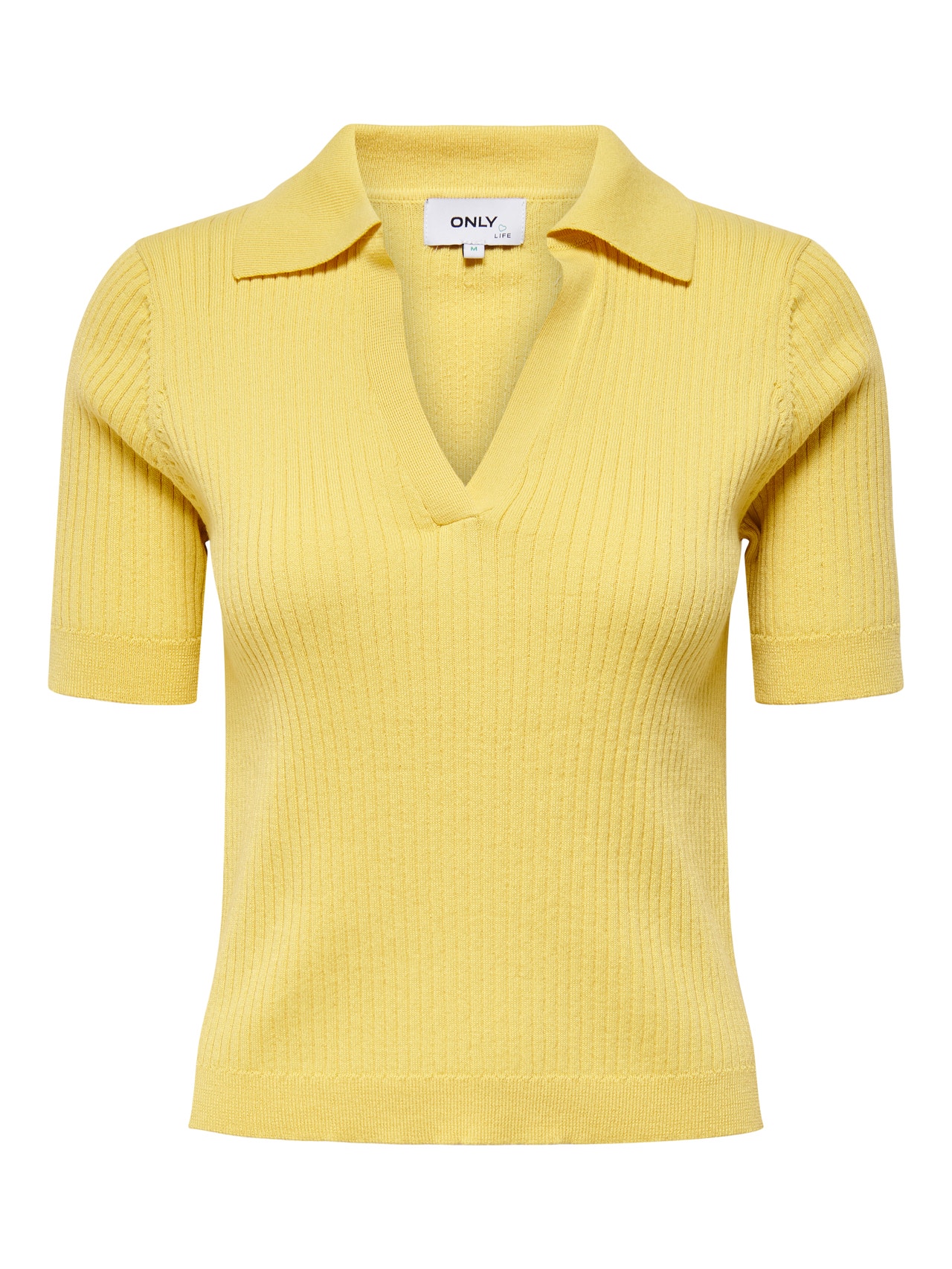 ONLY Polo manches courtes Pull en maille -Straw - 15255862