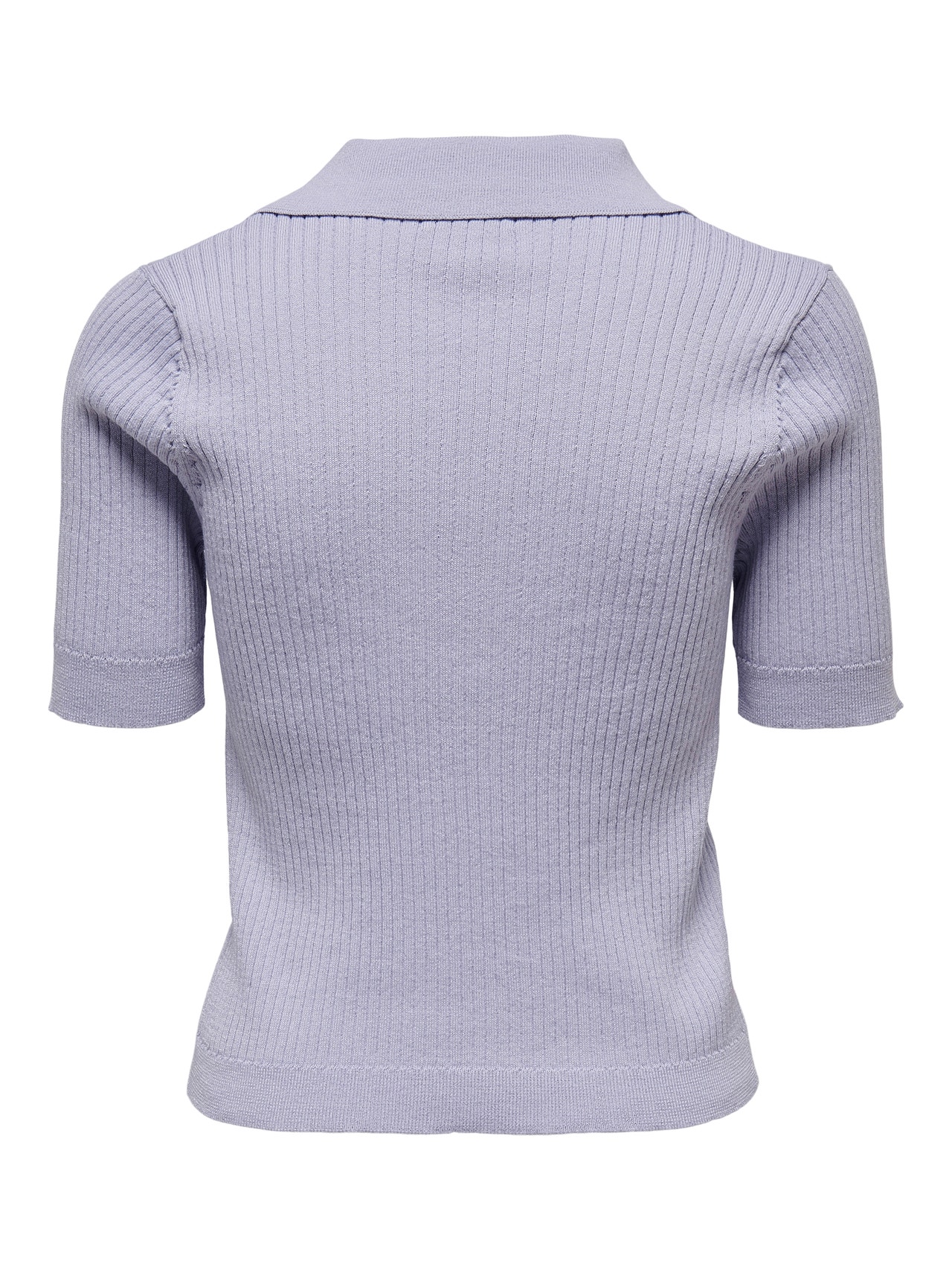 ONLY Short sleeved polo Knitted Pullover -Cosmic Sky - 15255862