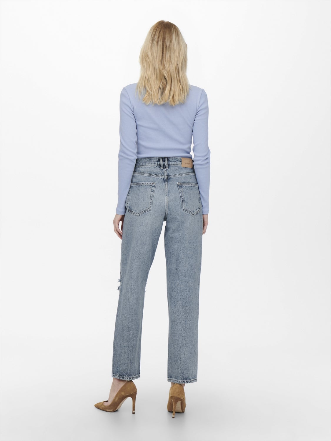 Cut off shop straight leg jeans