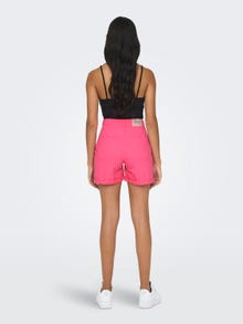 ONLY Hohe Taille Hohe Taille Säume zum Umschlagen Shorts -Camellia Rose - 15255951