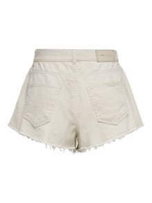 ONLY Pearl detailed Denim shorts -Whitecap Gray - 15255970
