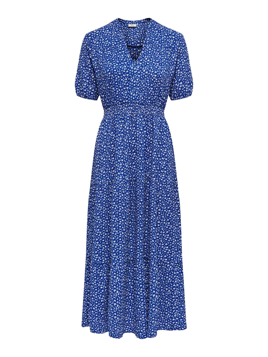 Regular fit O-hals jurk | Blue | ONLY®