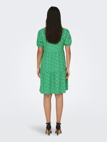 ONLY Mini V-neck Dress -Jelly Bean - 15255972