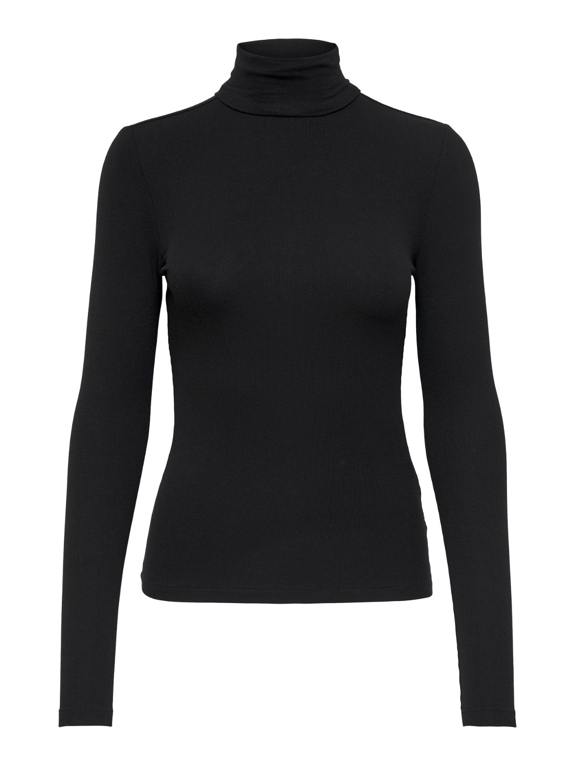 High neck Long Sleeved Top | Black | ONLY®