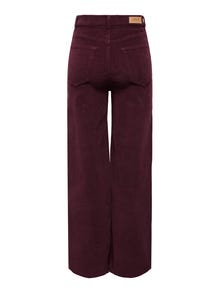 ONLY ONLHOPE Straight Fit Trousers -Winetasting - 15256054