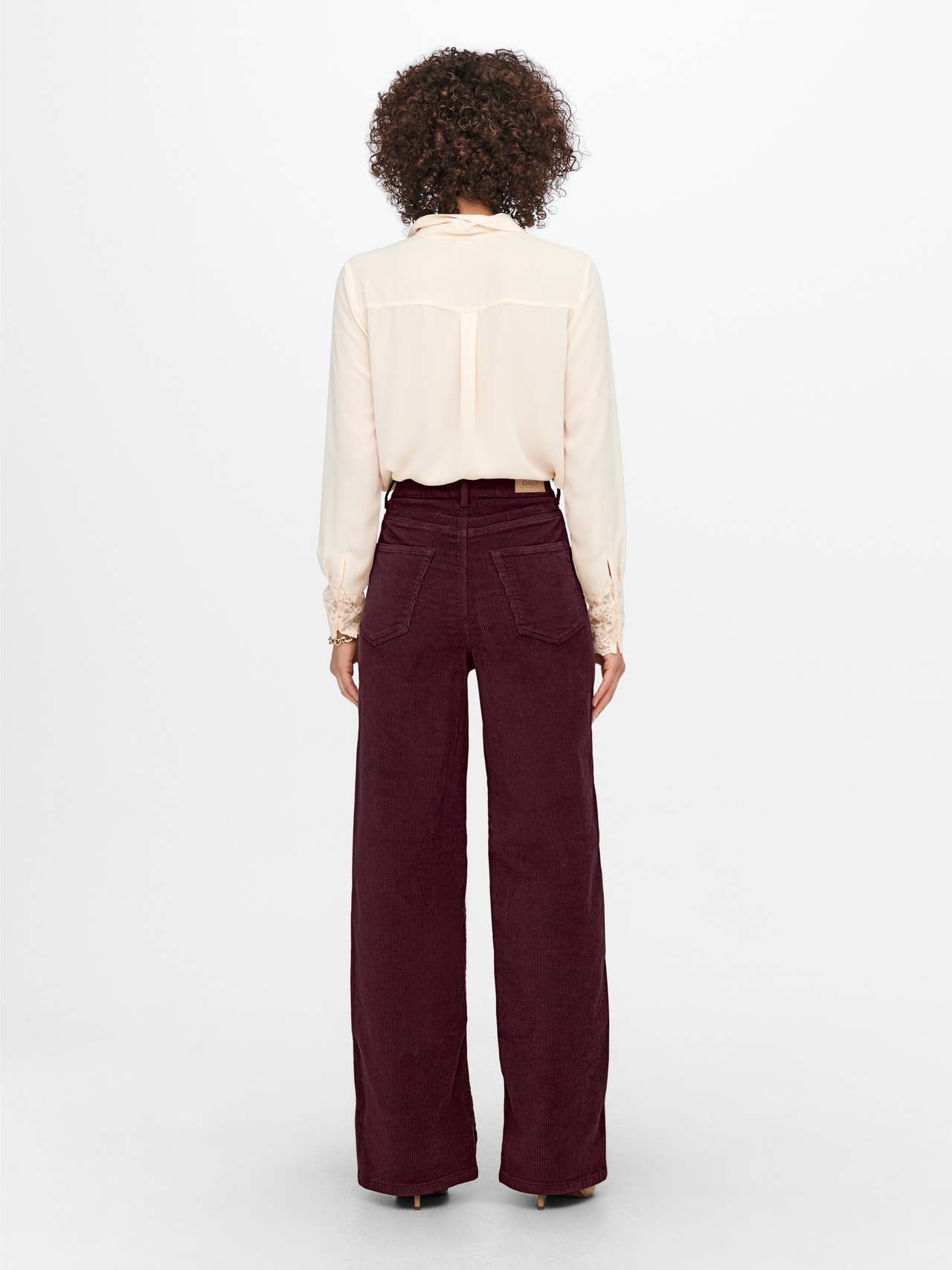 ONLY ONLHOPE Straight Fit Trousers -Winetasting - 15256054