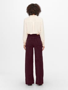 ONLY ONLHOPE Straight Fit Trousers -Winetasting - 15256054