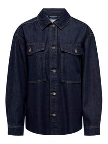 ONLY Denim jacket with buttons -Dark Blue Denim - 15256103