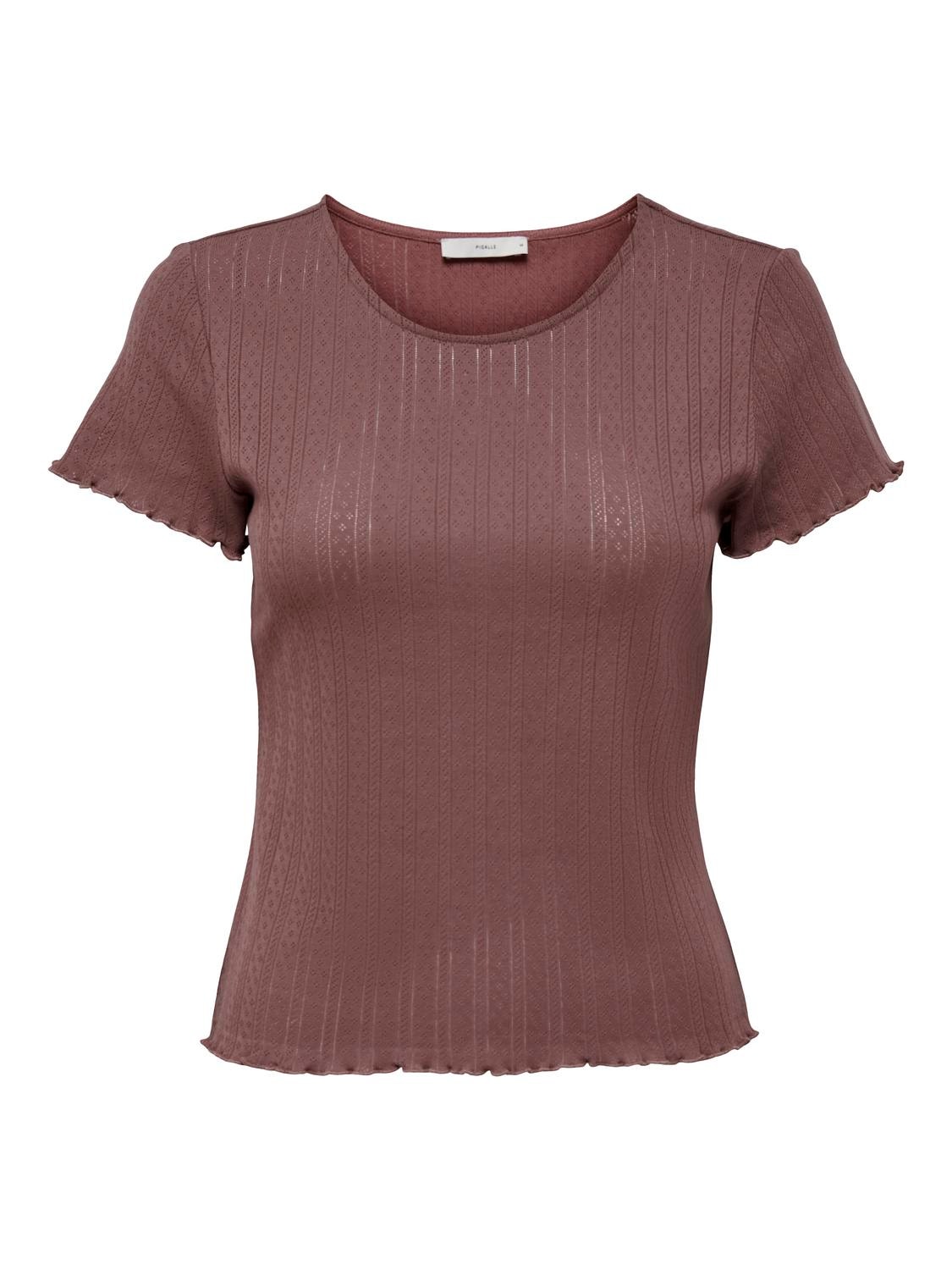 ONLY Top Tight Fit Paricollo -Rose Brown - 15256154
