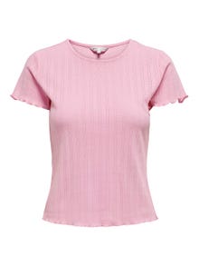 ONLY Tops Tight Fit Col rond -Bonbon - 15256154