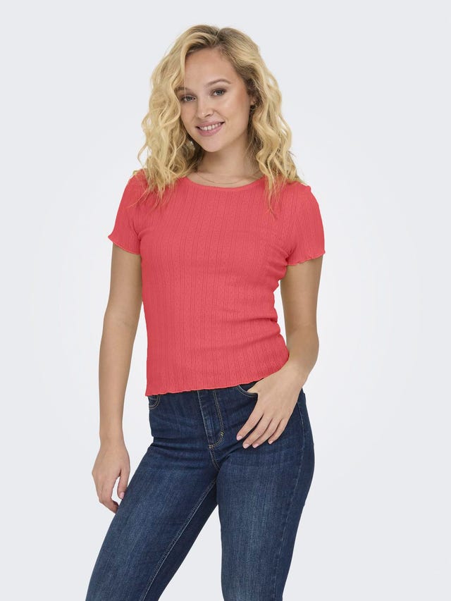 ONLY Tight Fit Round Neck Top - 15256154