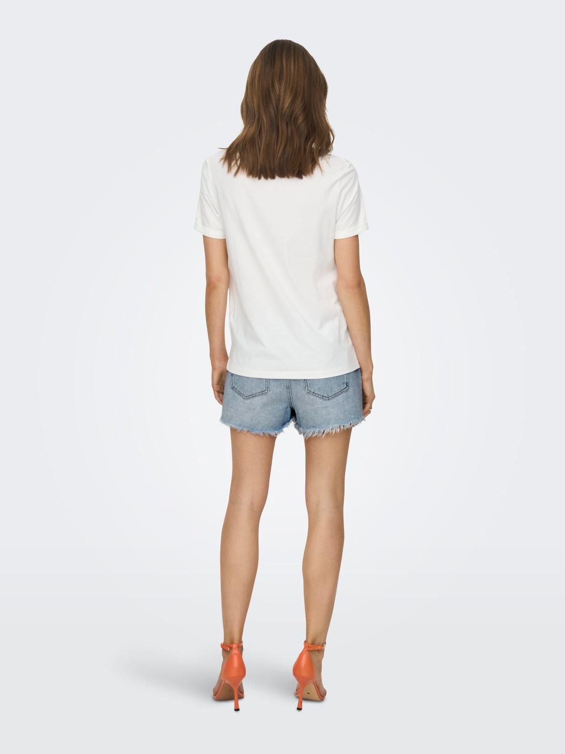 ONLY ONLPacy - À taille haute Shorts en jean -Light Blue Denim - 15256232