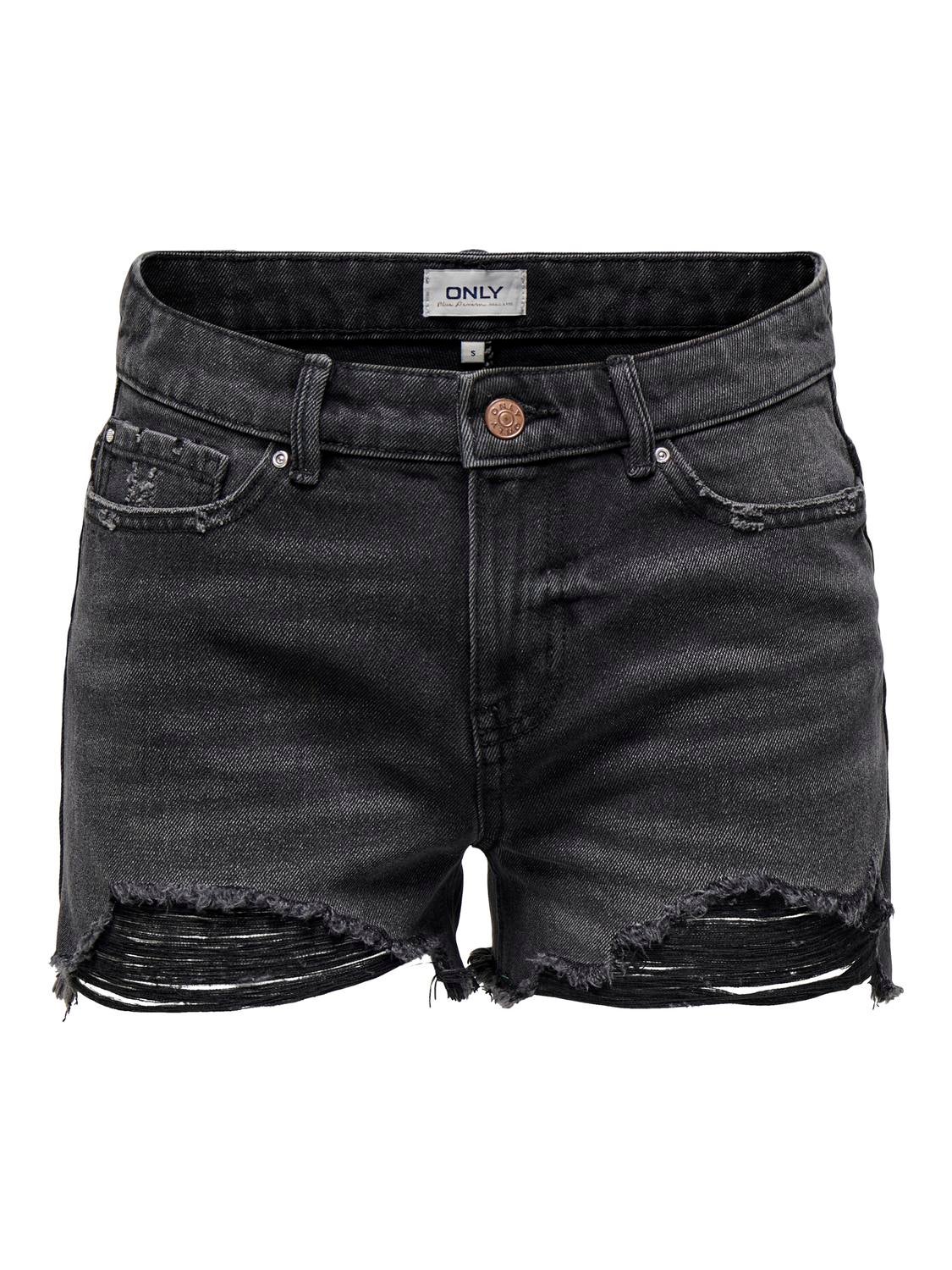 Thumbnail - Onlpacy Hohe Taille Normal Geschnitten Jeans-shorts