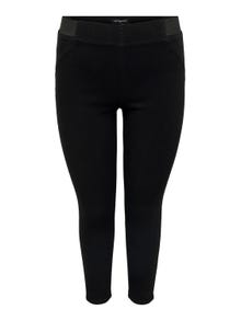 ONLY CARSally High Waist Skinny Fit Jeans -Black - 15256289