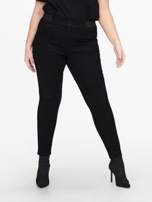 ONLY Skinny Fit Hohe Taille Jeans -Black - 15256289