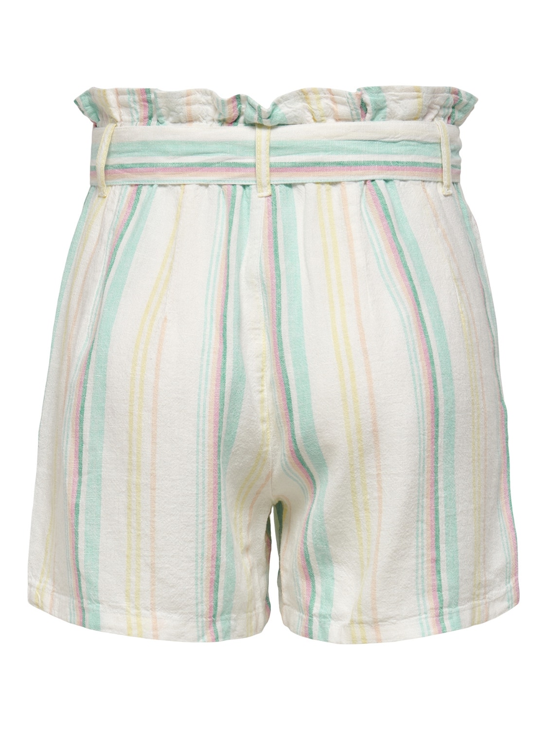 ONLY Hohe Taille Shorts -Cloud Dancer - 15256302