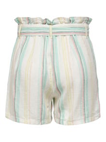 ONLY Shorts Taille haute -Cloud Dancer - 15256302