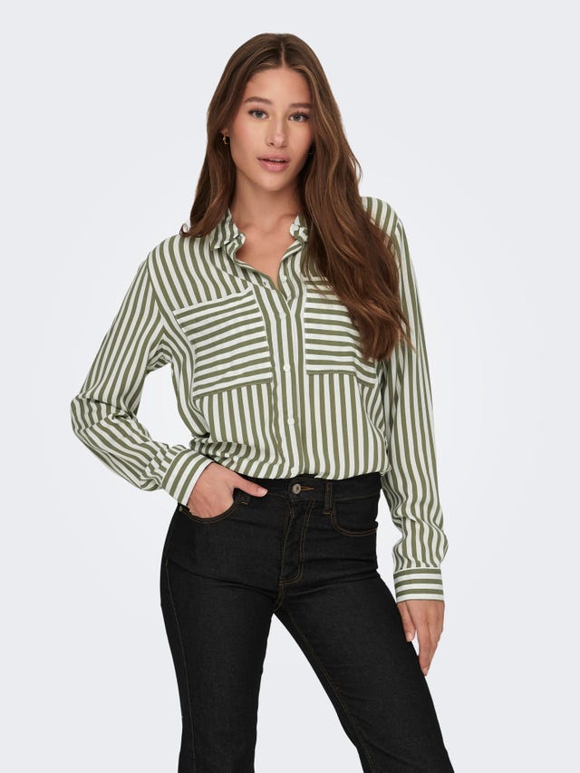 ONLY Regular fit Overhemd kraag Overhemd - 15256344