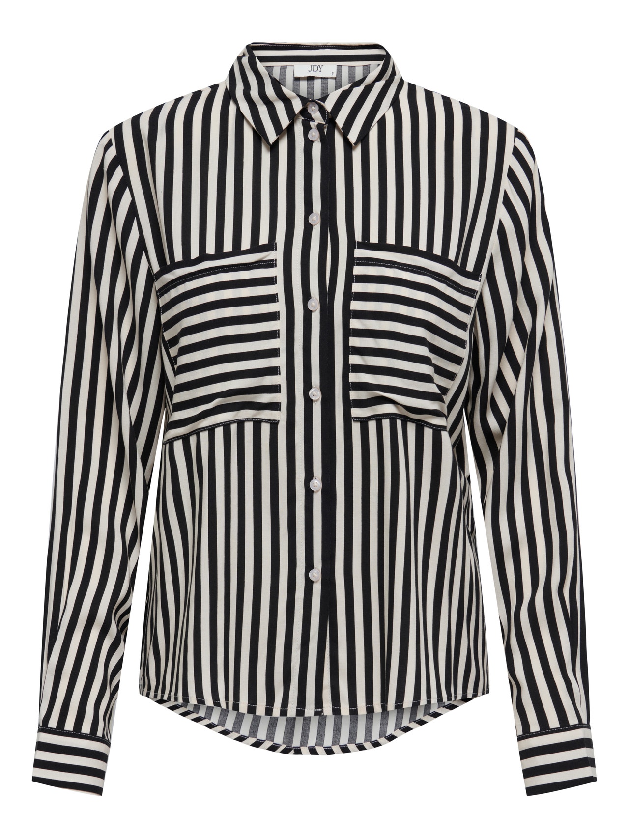 ONLY Striped Shirt -Black - 15256344