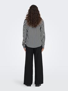 ONLY Striped Shirt -Black - 15256344