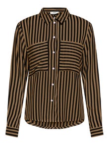 ONLY Stripete Skjorte -Black - 15256344