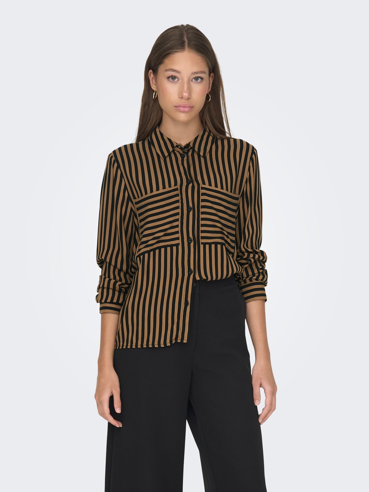 ONLY Regular fit Overhemd kraag Overhemd -Black - 15256344
