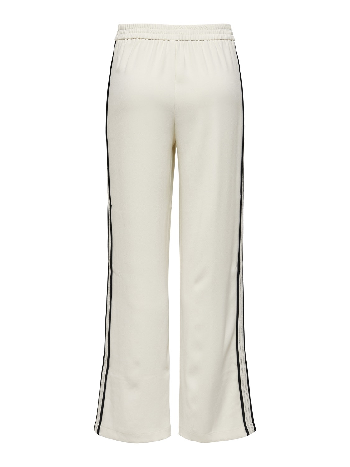 ONLY Tiro alto con bandas laterales Pantalones -Eggnog - 15256350