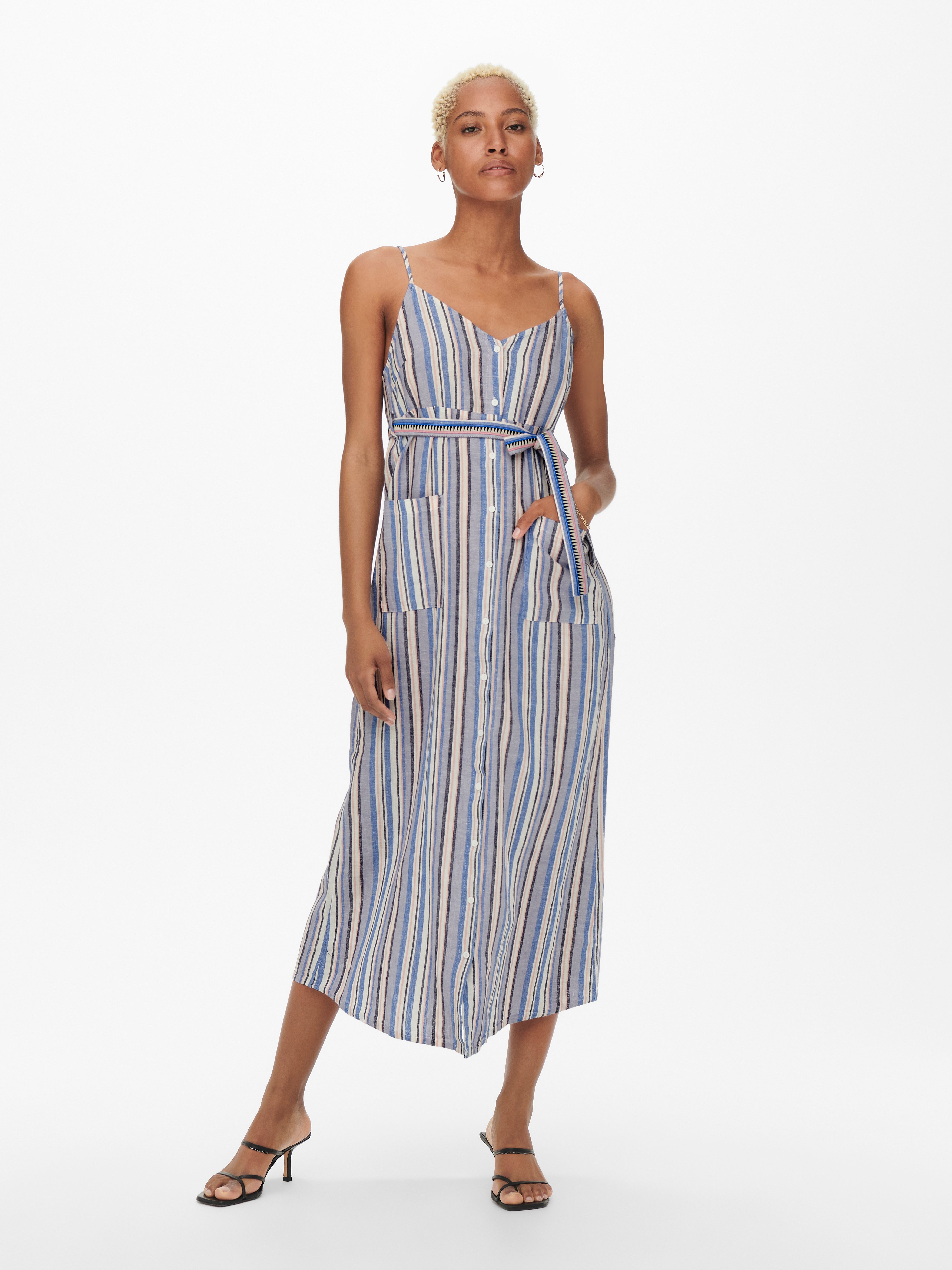 Bcbg striped maxi on sale dress