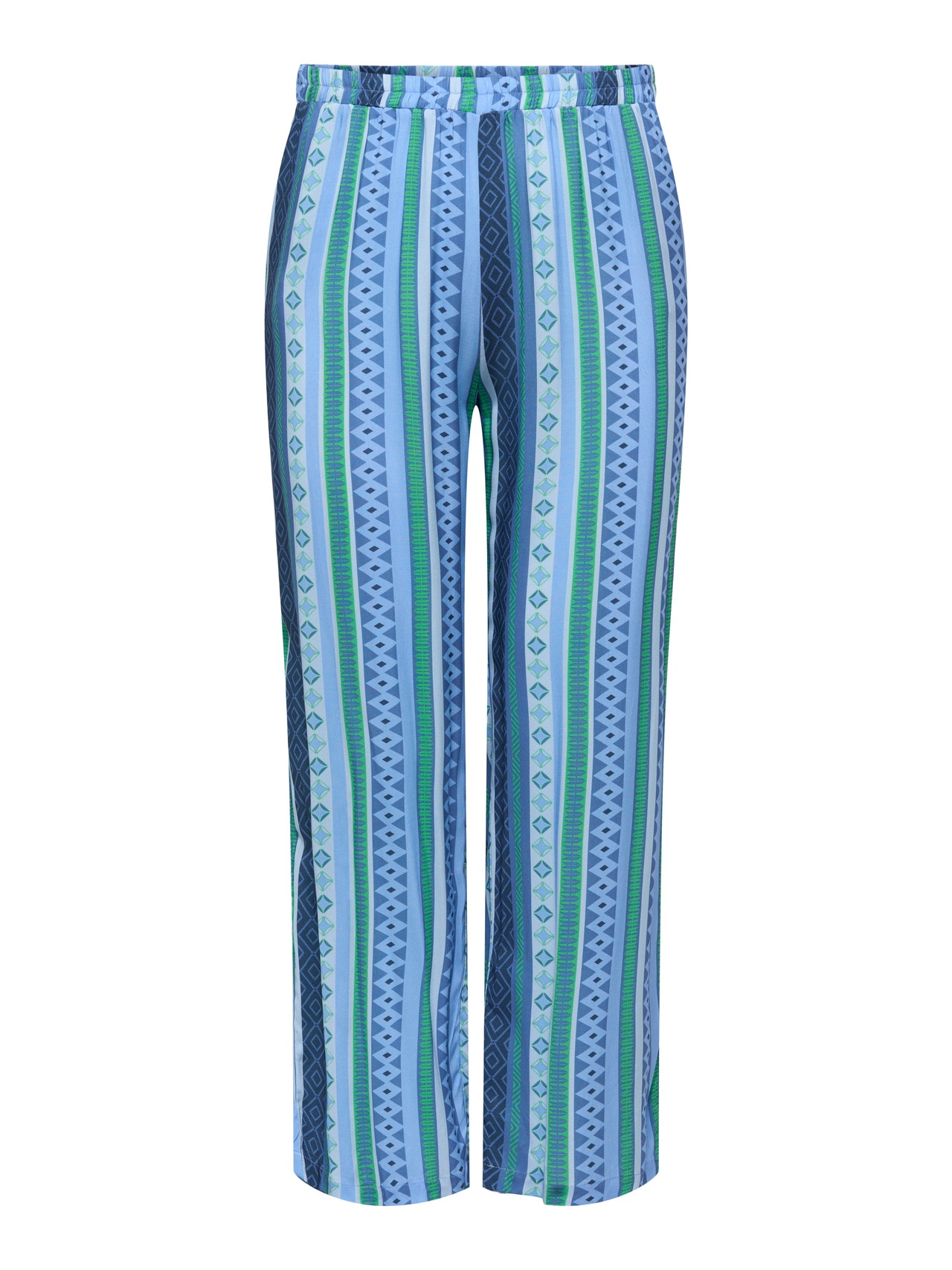 ONLY Pantalons Regular Fit Taille classique -Island Green - 15256365