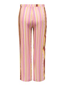 ONLY Curvy printed trousers -Prism Pink - 15256365