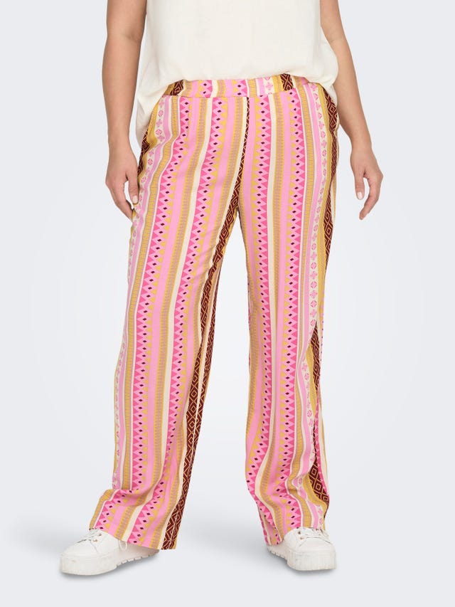 ONLY Curvy printed trousers - 15256365