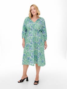 ONLY Regular fit O-hals Lange jurk -Pastel Turquoise - 15256427