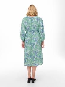 ONLY Normal geschnitten Rundhals Langes Kleid -Pastel Turquoise - 15256427
