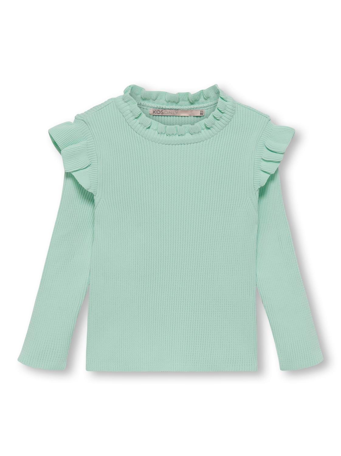 ONLY Mini Ruffle Pullover -Mist Green - 15256475